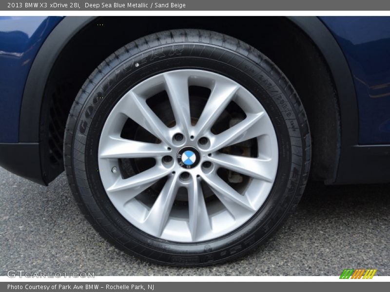 Deep Sea Blue Metallic / Sand Beige 2013 BMW X3 xDrive 28i