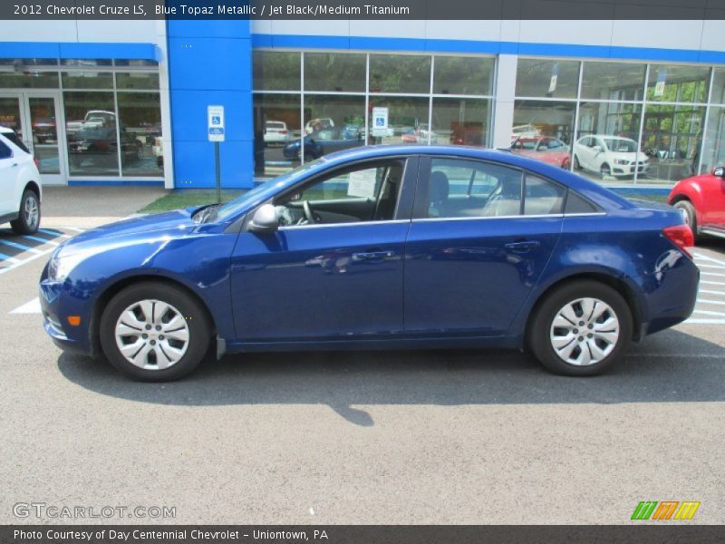 Blue Topaz Metallic / Jet Black/Medium Titanium 2012 Chevrolet Cruze LS