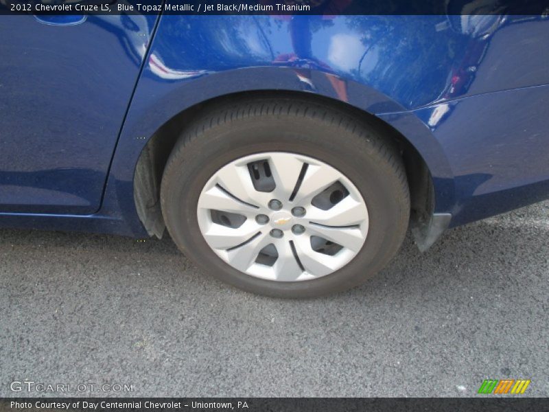 Blue Topaz Metallic / Jet Black/Medium Titanium 2012 Chevrolet Cruze LS