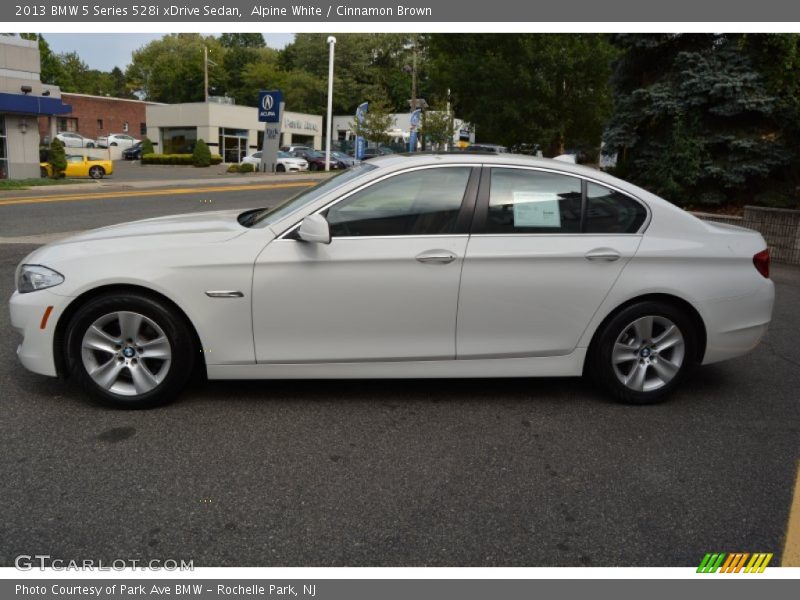 Alpine White / Cinnamon Brown 2013 BMW 5 Series 528i xDrive Sedan
