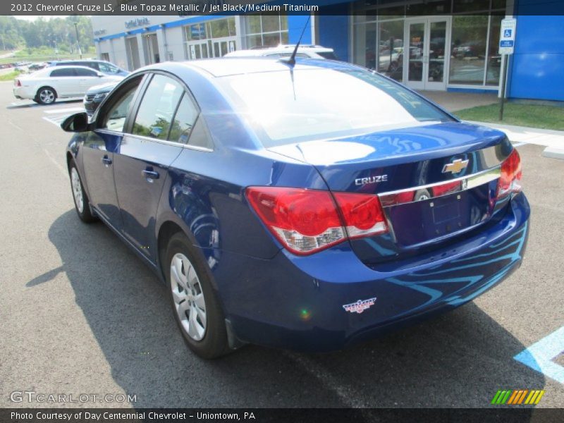 Blue Topaz Metallic / Jet Black/Medium Titanium 2012 Chevrolet Cruze LS