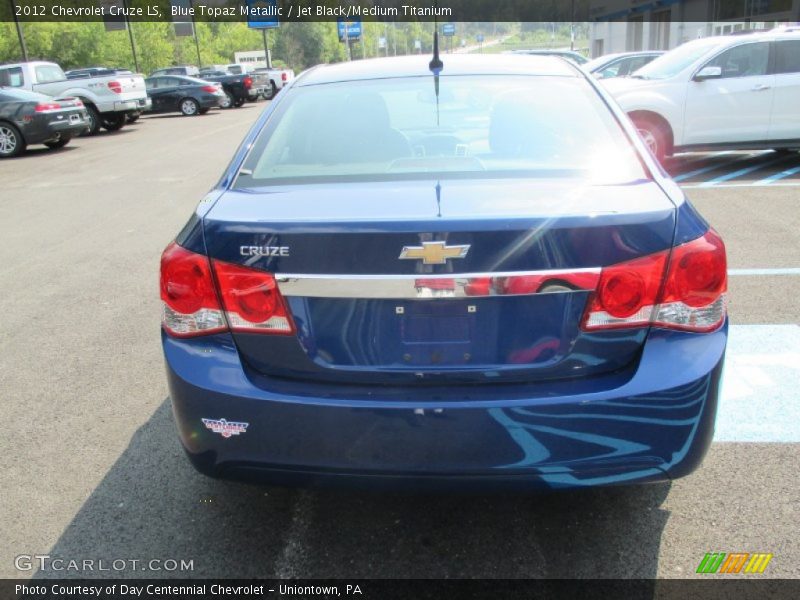 Blue Topaz Metallic / Jet Black/Medium Titanium 2012 Chevrolet Cruze LS