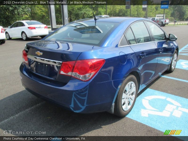 Blue Topaz Metallic / Jet Black/Medium Titanium 2012 Chevrolet Cruze LS