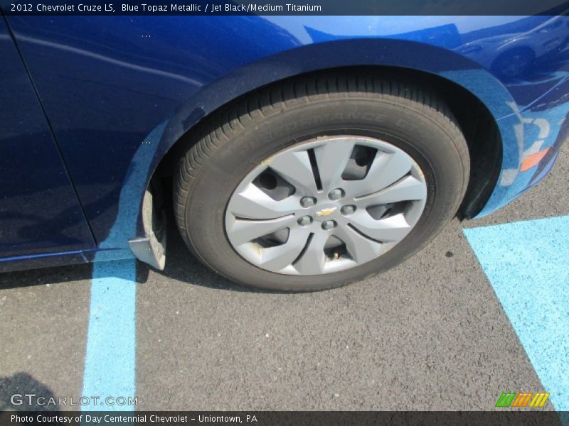 Blue Topaz Metallic / Jet Black/Medium Titanium 2012 Chevrolet Cruze LS