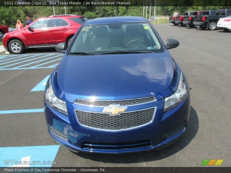 Blue Topaz Metallic / Jet Black/Medium Titanium 2012 Chevrolet Cruze LS