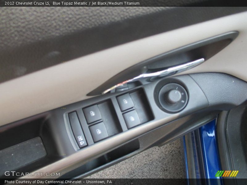 Blue Topaz Metallic / Jet Black/Medium Titanium 2012 Chevrolet Cruze LS
