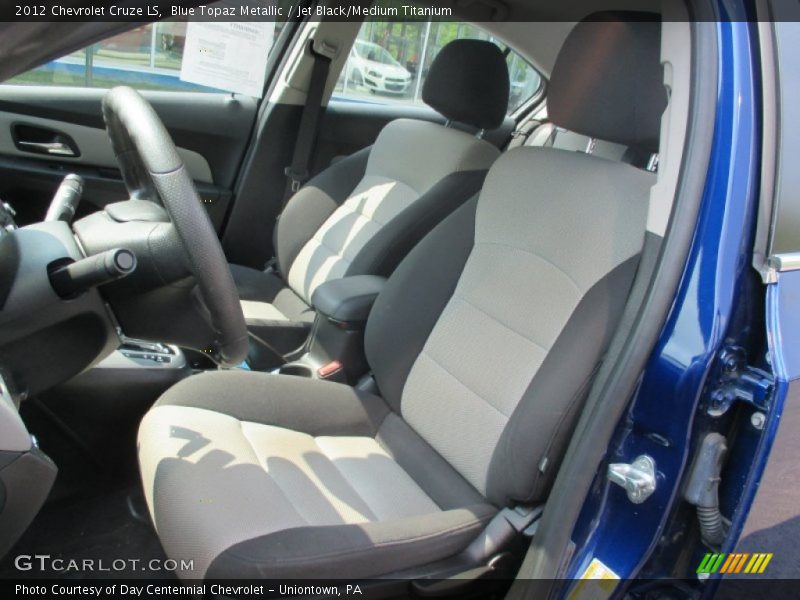 Blue Topaz Metallic / Jet Black/Medium Titanium 2012 Chevrolet Cruze LS