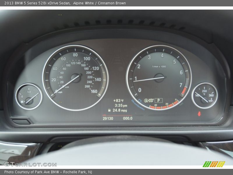 Alpine White / Cinnamon Brown 2013 BMW 5 Series 528i xDrive Sedan