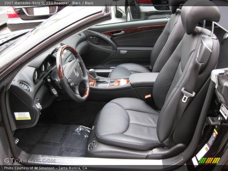 Black / Black 2007 Mercedes-Benz SL 550 Roadster