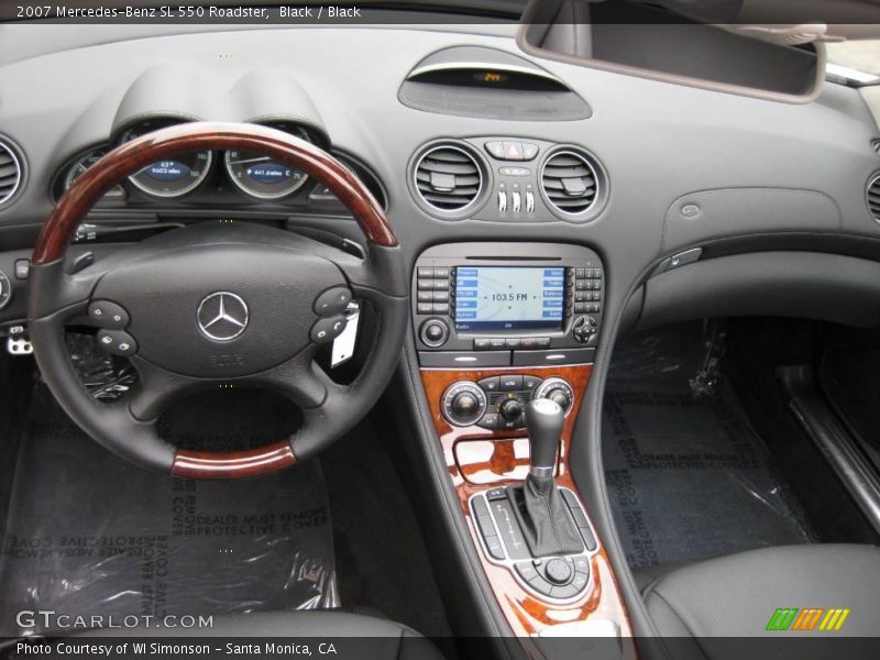 Black / Black 2007 Mercedes-Benz SL 550 Roadster