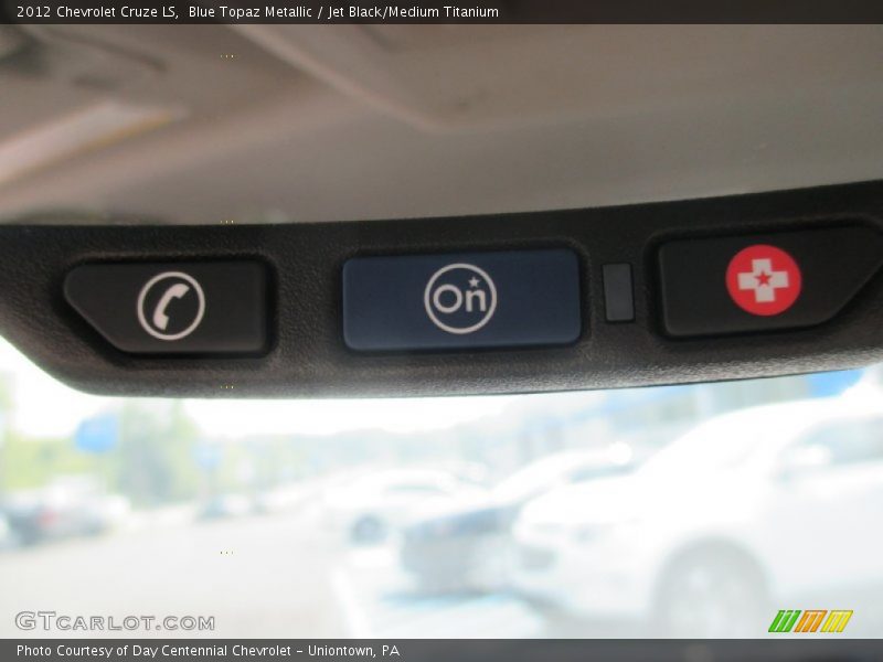 Blue Topaz Metallic / Jet Black/Medium Titanium 2012 Chevrolet Cruze LS