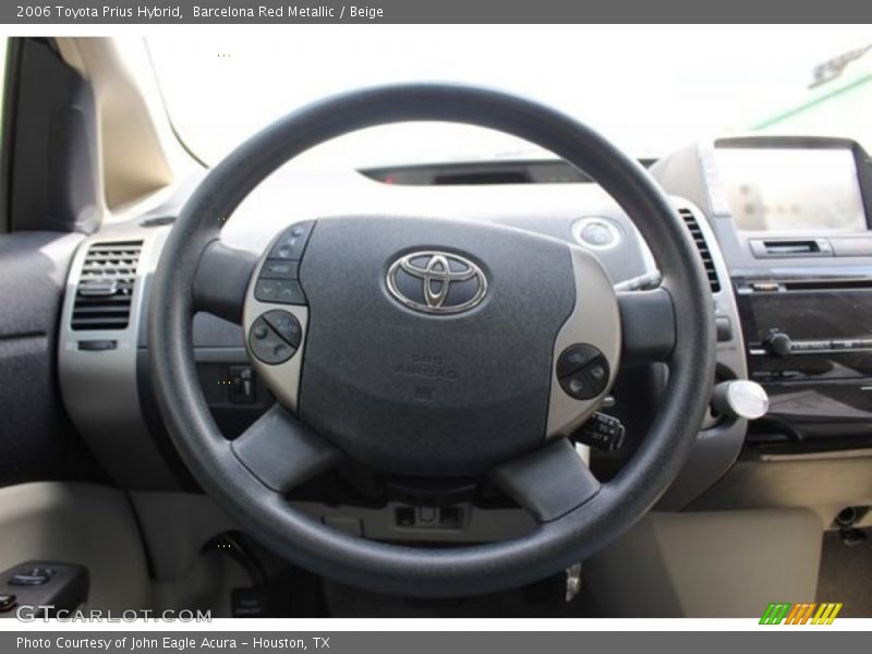 Barcelona Red Metallic / Beige 2006 Toyota Prius Hybrid