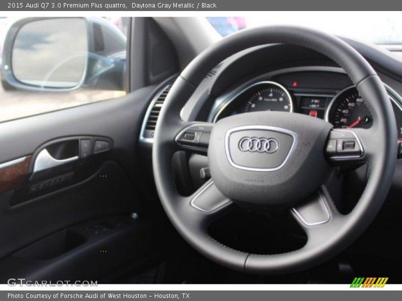 Daytona Gray Metallic / Black 2015 Audi Q7 3.0 Premium Plus quattro
