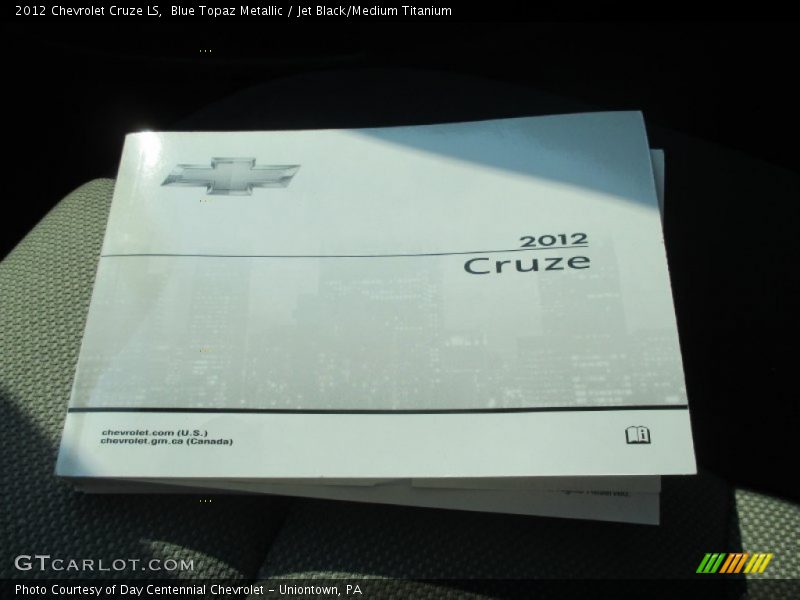 Blue Topaz Metallic / Jet Black/Medium Titanium 2012 Chevrolet Cruze LS