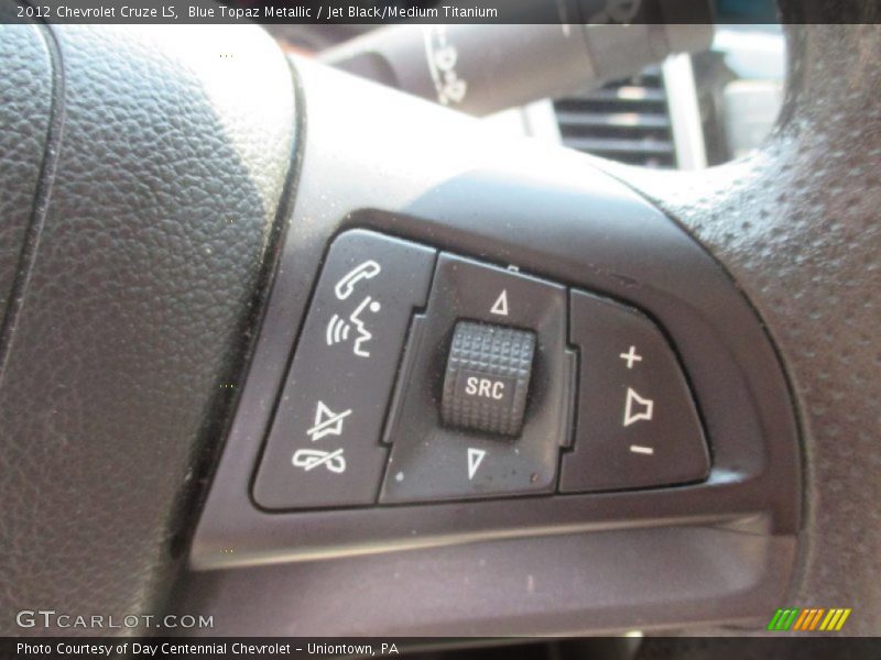 Blue Topaz Metallic / Jet Black/Medium Titanium 2012 Chevrolet Cruze LS