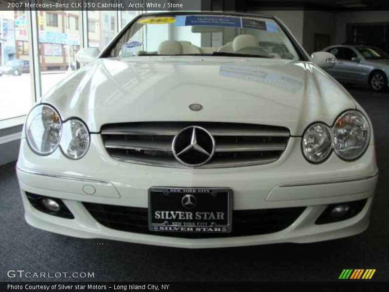 Arctic White / Stone 2007 Mercedes-Benz CLK 350 Cabriolet