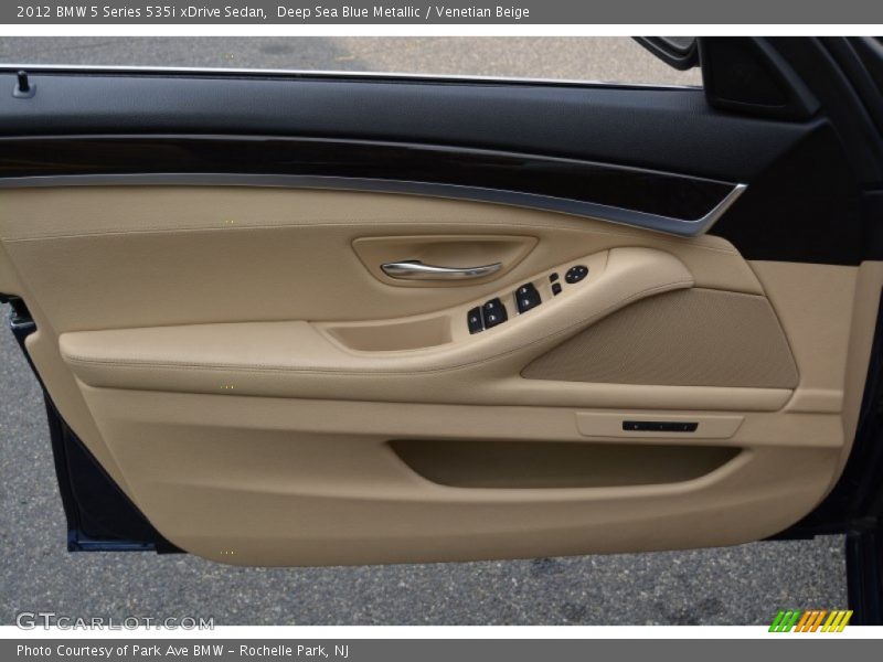 Deep Sea Blue Metallic / Venetian Beige 2012 BMW 5 Series 535i xDrive Sedan