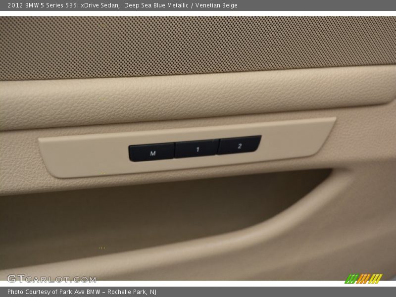 Deep Sea Blue Metallic / Venetian Beige 2012 BMW 5 Series 535i xDrive Sedan