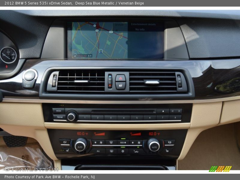 Deep Sea Blue Metallic / Venetian Beige 2012 BMW 5 Series 535i xDrive Sedan