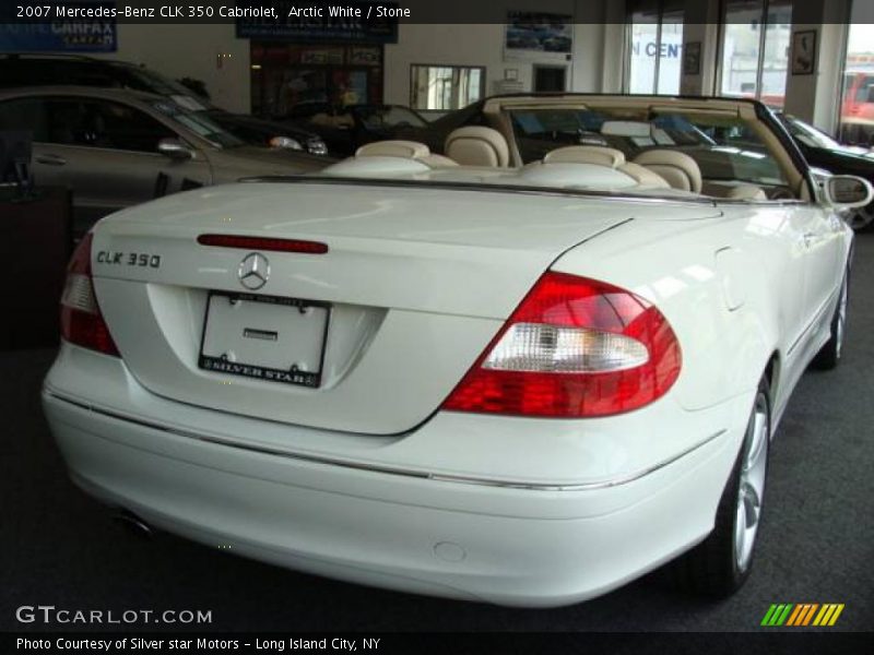 Arctic White / Stone 2007 Mercedes-Benz CLK 350 Cabriolet