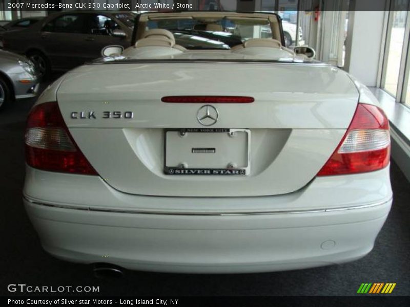Arctic White / Stone 2007 Mercedes-Benz CLK 350 Cabriolet