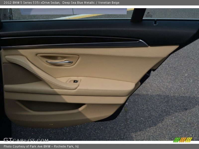 Deep Sea Blue Metallic / Venetian Beige 2012 BMW 5 Series 535i xDrive Sedan