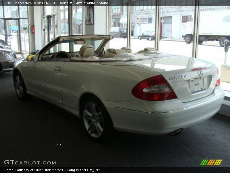 Arctic White / Stone 2007 Mercedes-Benz CLK 350 Cabriolet
