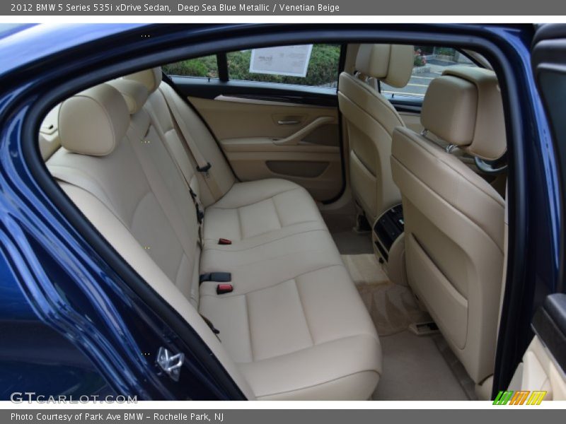 Deep Sea Blue Metallic / Venetian Beige 2012 BMW 5 Series 535i xDrive Sedan