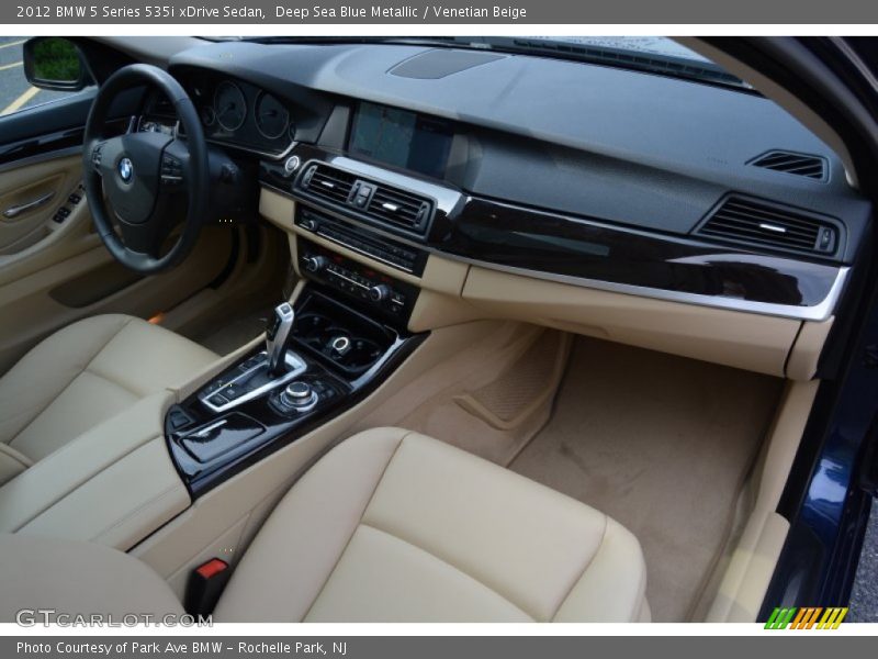 Deep Sea Blue Metallic / Venetian Beige 2012 BMW 5 Series 535i xDrive Sedan