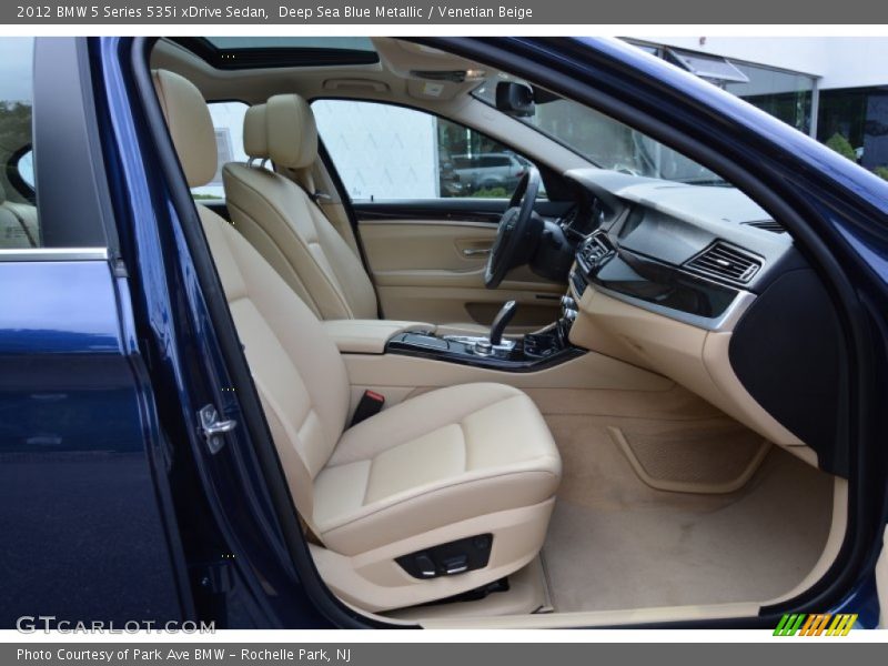 Deep Sea Blue Metallic / Venetian Beige 2012 BMW 5 Series 535i xDrive Sedan
