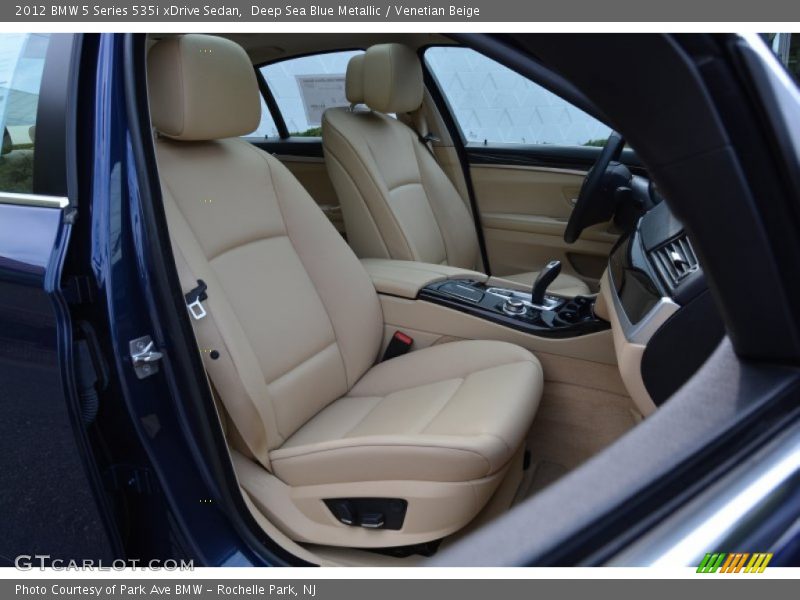 Deep Sea Blue Metallic / Venetian Beige 2012 BMW 5 Series 535i xDrive Sedan