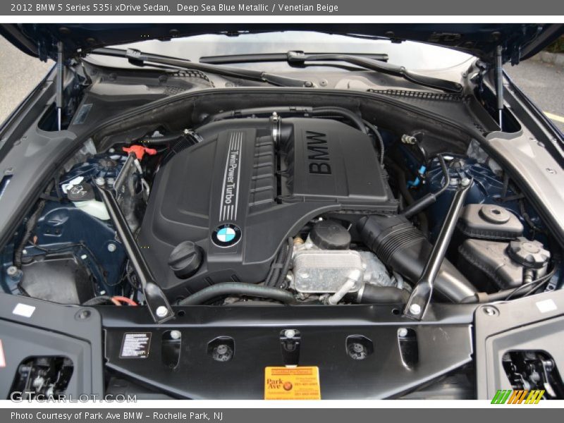 Deep Sea Blue Metallic / Venetian Beige 2012 BMW 5 Series 535i xDrive Sedan