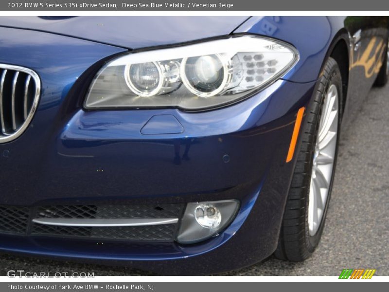 Deep Sea Blue Metallic / Venetian Beige 2012 BMW 5 Series 535i xDrive Sedan