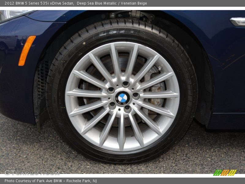 Deep Sea Blue Metallic / Venetian Beige 2012 BMW 5 Series 535i xDrive Sedan