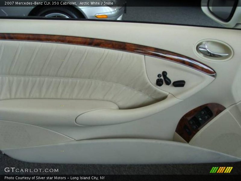 Arctic White / Stone 2007 Mercedes-Benz CLK 350 Cabriolet