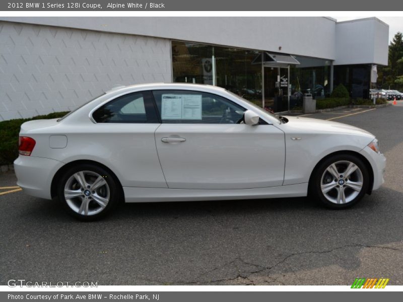 Alpine White / Black 2012 BMW 1 Series 128i Coupe