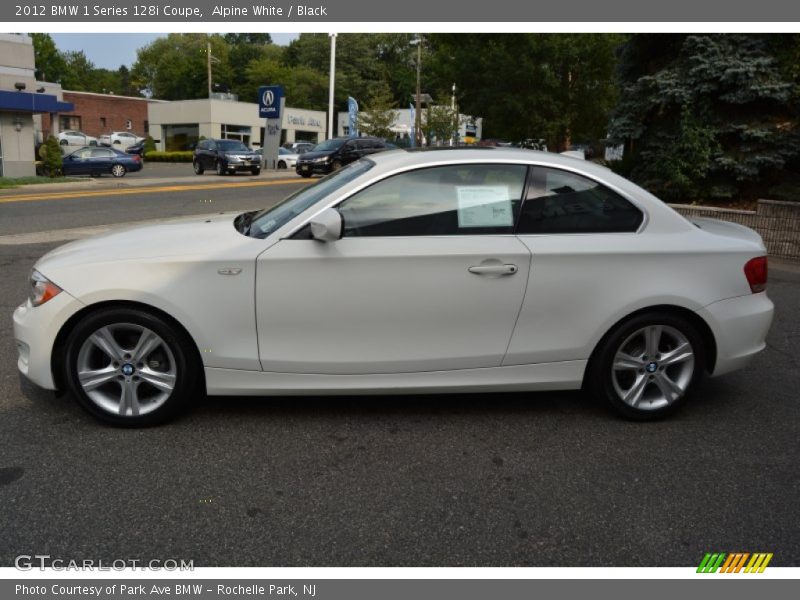 Alpine White / Black 2012 BMW 1 Series 128i Coupe