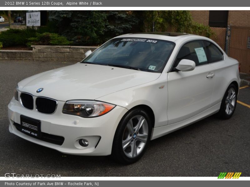 Alpine White / Black 2012 BMW 1 Series 128i Coupe