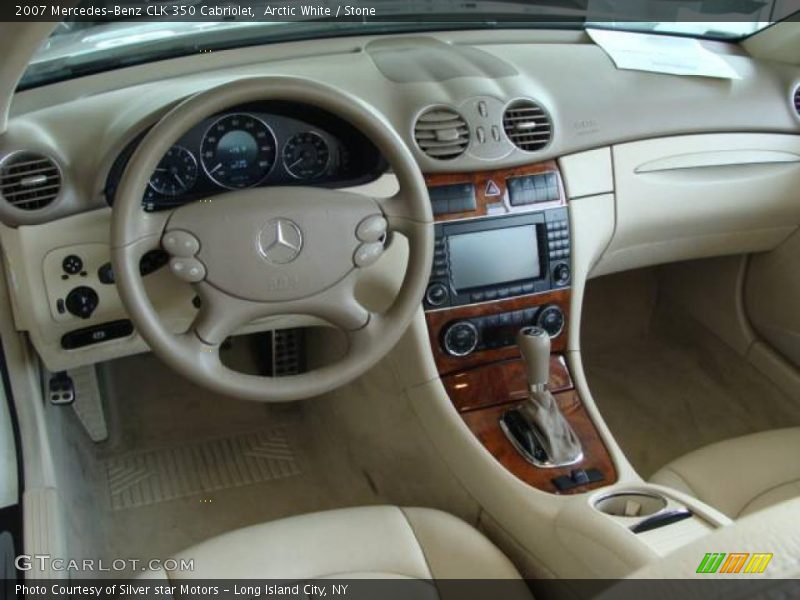 Arctic White / Stone 2007 Mercedes-Benz CLK 350 Cabriolet