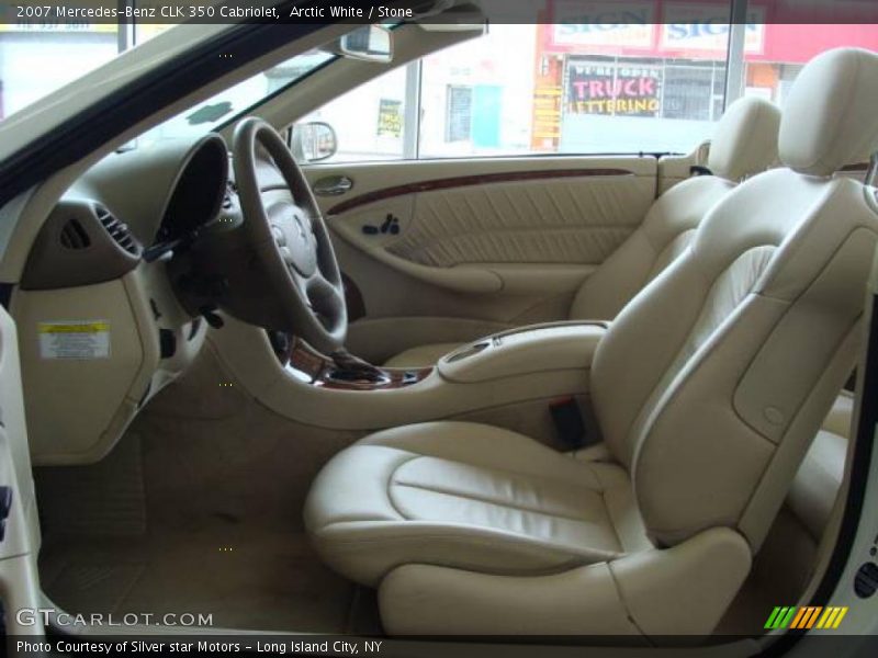 Arctic White / Stone 2007 Mercedes-Benz CLK 350 Cabriolet