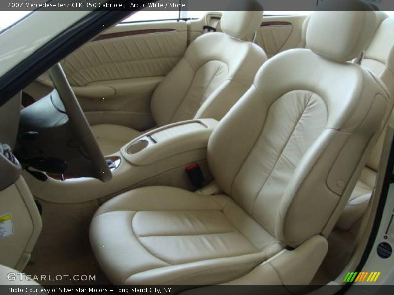 Arctic White / Stone 2007 Mercedes-Benz CLK 350 Cabriolet