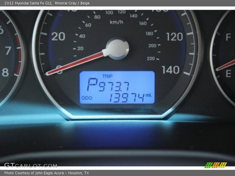 Mineral Gray / Beige 2012 Hyundai Santa Fe GLS