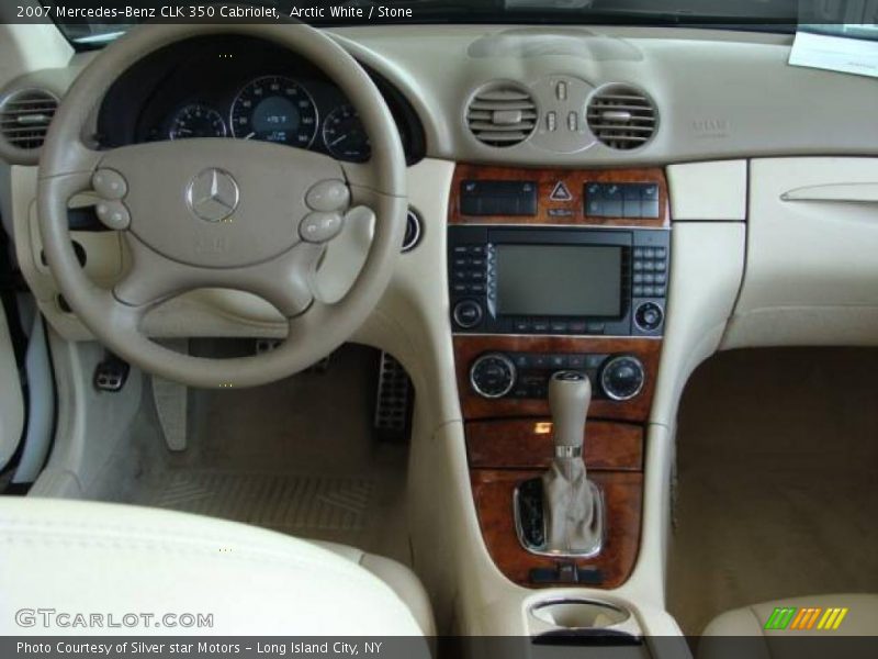 Arctic White / Stone 2007 Mercedes-Benz CLK 350 Cabriolet
