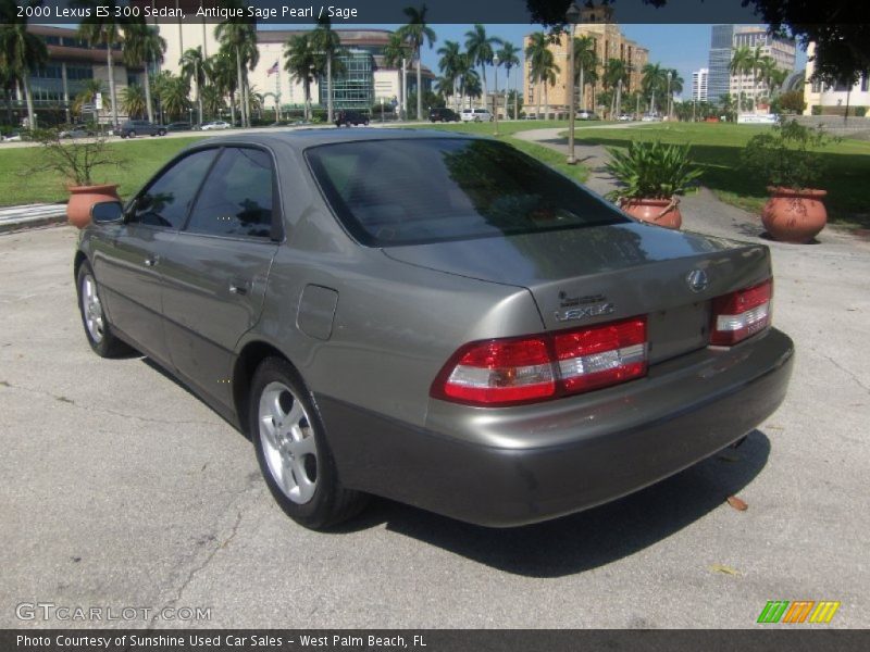 Antique Sage Pearl / Sage 2000 Lexus ES 300 Sedan
