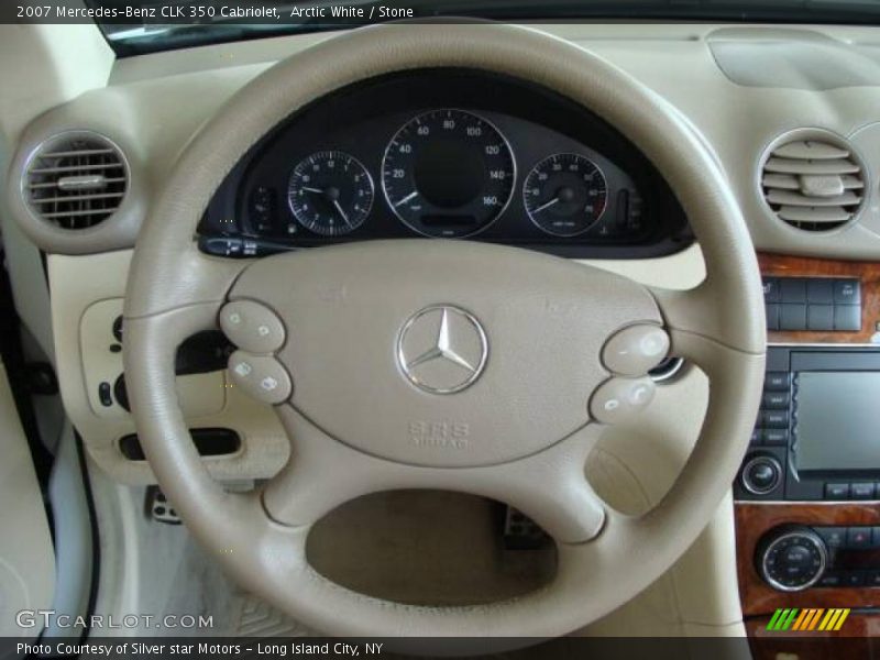 Arctic White / Stone 2007 Mercedes-Benz CLK 350 Cabriolet
