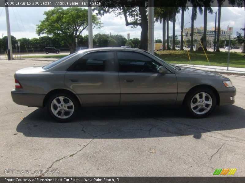 Antique Sage Pearl / Sage 2000 Lexus ES 300 Sedan