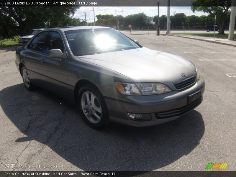 Antique Sage Pearl / Sage 2000 Lexus ES 300 Sedan