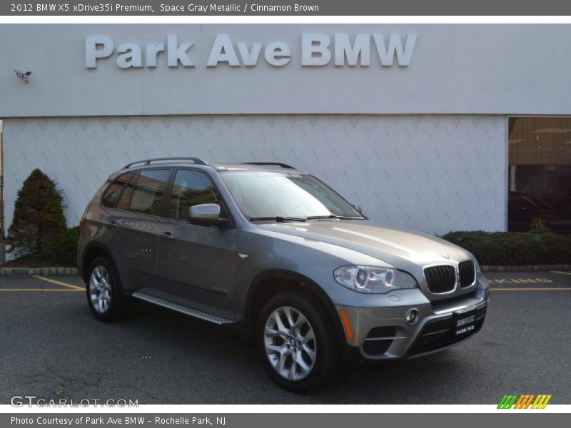 Space Gray Metallic / Cinnamon Brown 2012 BMW X5 xDrive35i Premium