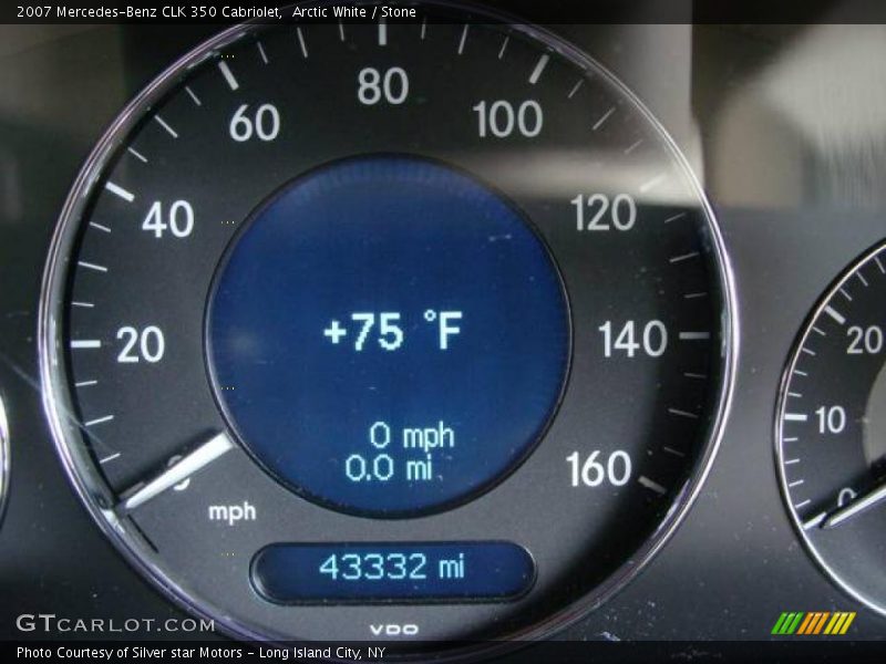 Arctic White / Stone 2007 Mercedes-Benz CLK 350 Cabriolet