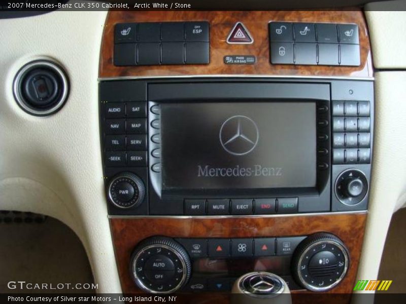 Arctic White / Stone 2007 Mercedes-Benz CLK 350 Cabriolet